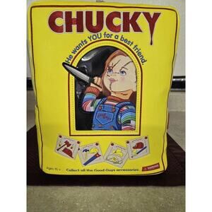 Chucky Halloween loungefly backpack has see-through plastic in the middle